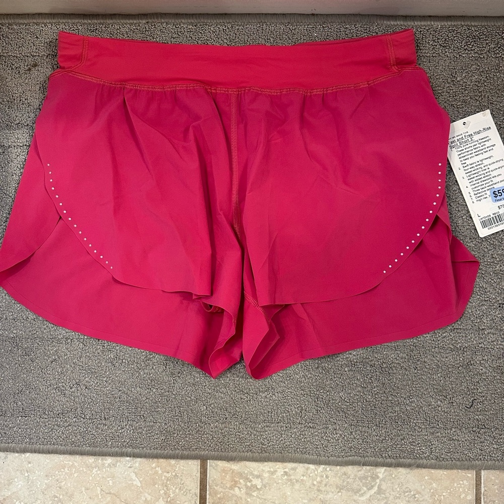 Lululemon Athletica Pink Athletic Shorts Lightweight Performance